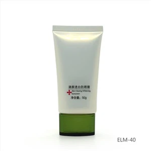 צינור פלסטיק קוסמטי עבור כובע אקריליק נמוך שטוח